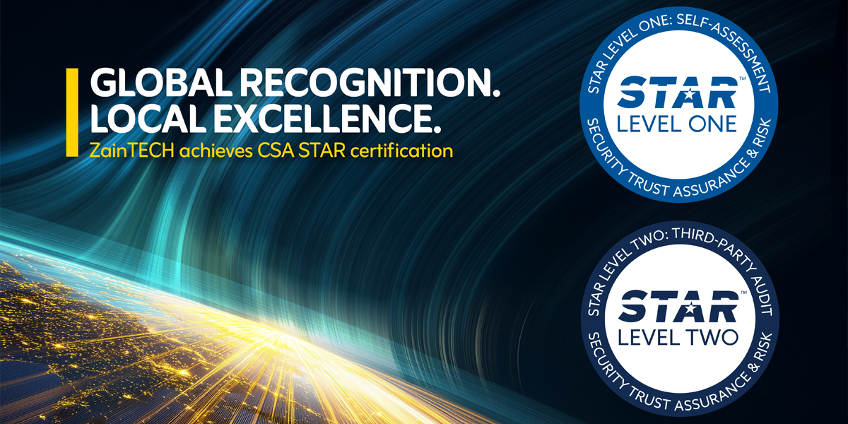 ZainTECH achieves CSA STAR Certification, advancing Regional Cloud Security Compliance